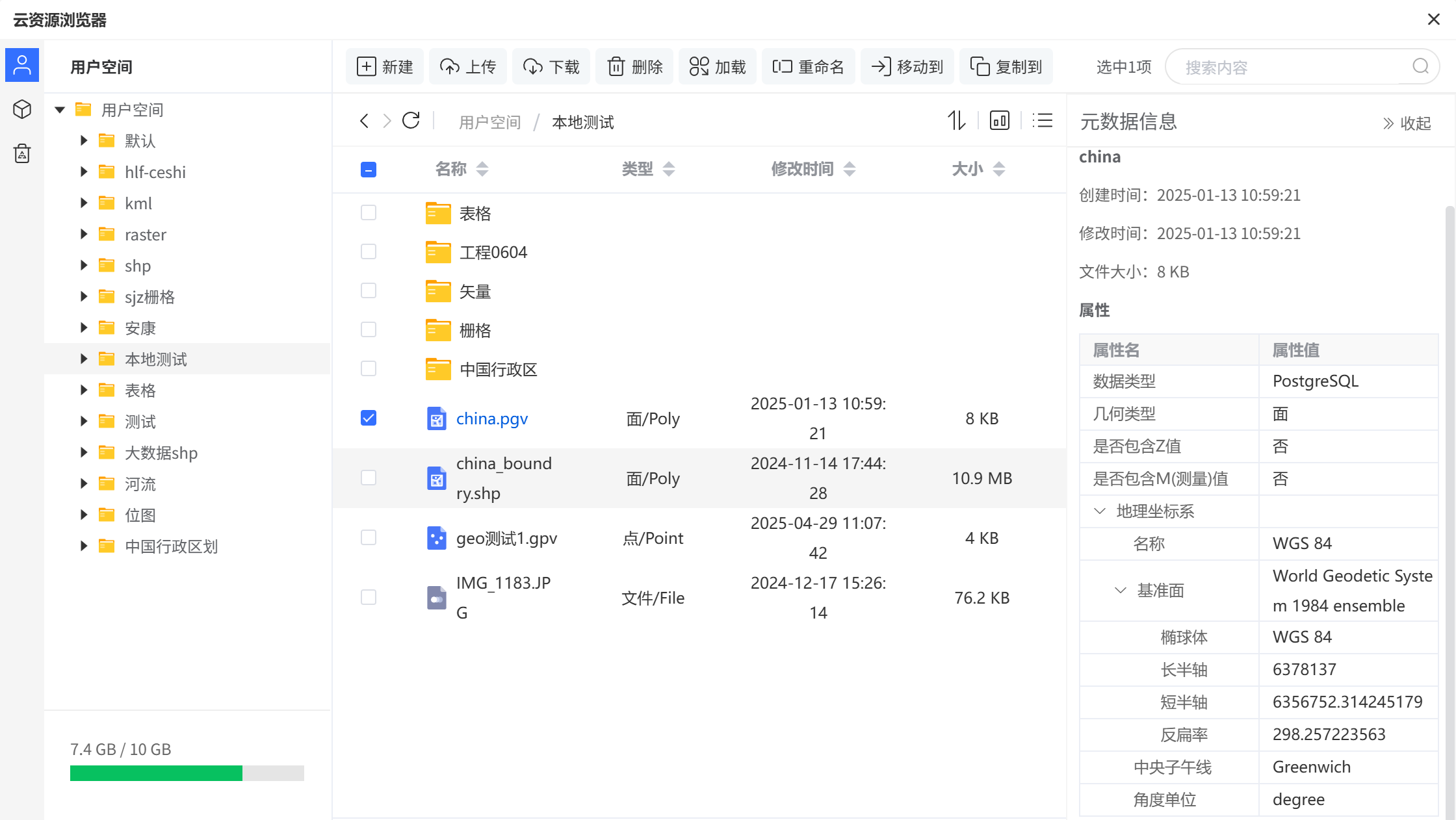 矢量数据元数据